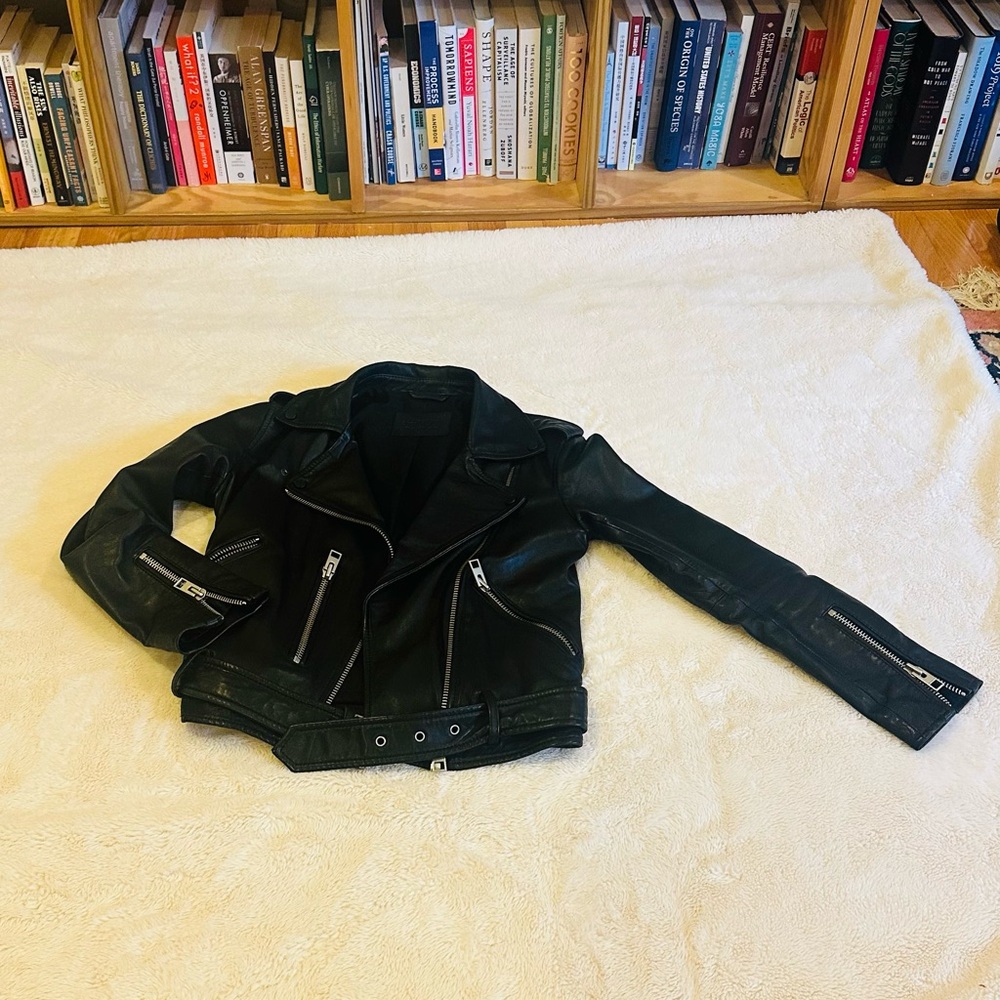 All Saints Black Leather Jacket